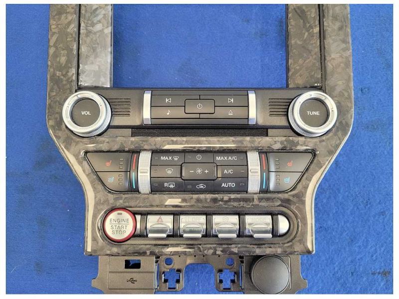 2015-2020 Ford Mustang GT S550 Radio Faceplate 8in Screen Heat Cool Seats - The Parts Farm