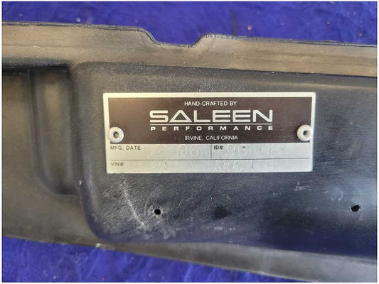 1996 Ford Mustang Saleen GT 4.6L Front Cowl Panel Emblem Plaque 2746
