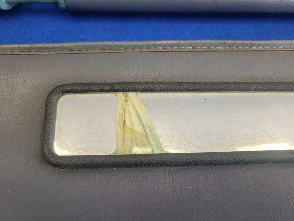1990 Ford Mustang ASC Mclaren Convertible Front Sun Visors Shade *Crack* 2603 - The Parts Farm