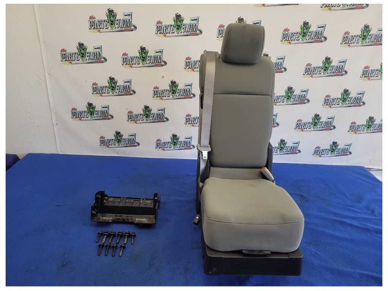 2015-2020 Ford F150 Pickup Truck Front Seat Bench Center Split Gray Cloth 2476 - The Parts Farm