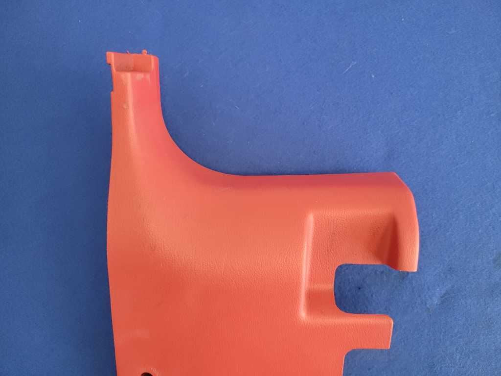 1994-1998 Ford Mustang GT Cobra Driver Left LH Lower Kick Panel Trim Red 2631 - The Parts Farm
