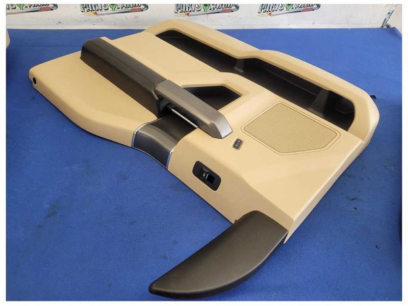 2015-2017 Ford F150 F-150 Pickup Truck Set Door Panels Beige Black Crew Cab 2615 - The Parts Farm