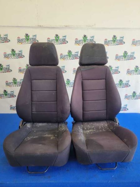 1994-2004 Ford Mustang Cobra GT Corbeau Sport Race Seats Pair Black Cloth 2614 - The Parts Farm