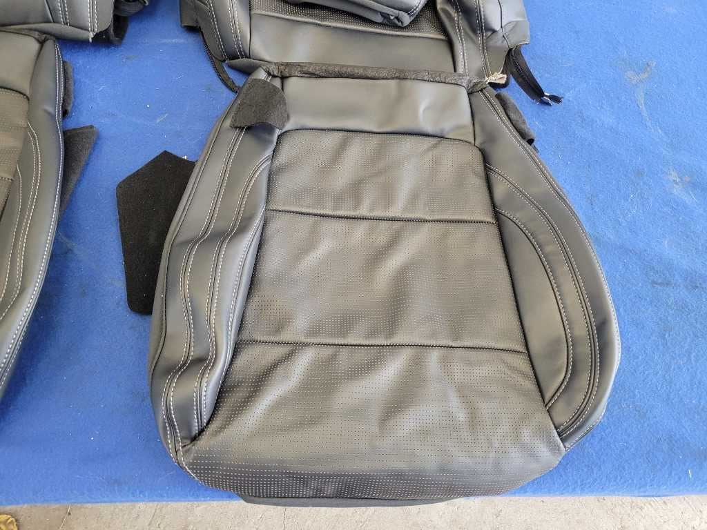 2024 Ford Mustang GT S650 Coupe Set Seat Covers Leather Bucket Front Back M24 - The Parts Farm
