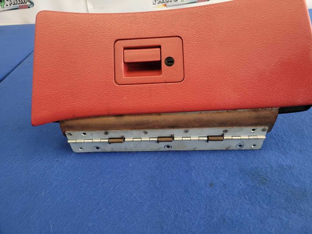 1994-1998 Ford Mustang GT 5.0L Glove Box Passenger Dashboard Trim Red 2631 - The Parts Farm