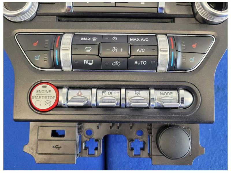 2015-2023 Ford Mustang GT S550 Radio Faceplate 8in Screen Heat Cool Seats - The Parts Farm