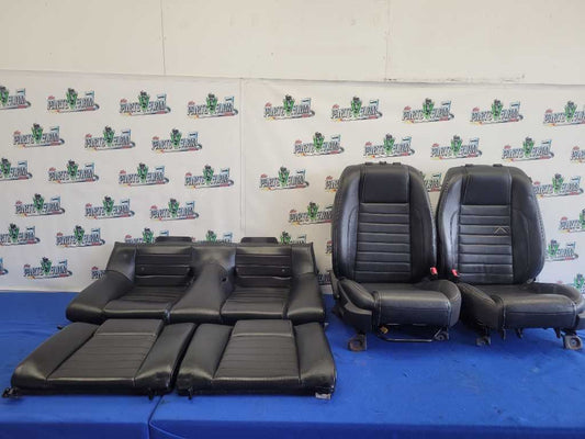 2010-2012 Ford Mustang GT Set Coupe Seats Front Back Leather *Ripped* 2653 - The Parts Farm