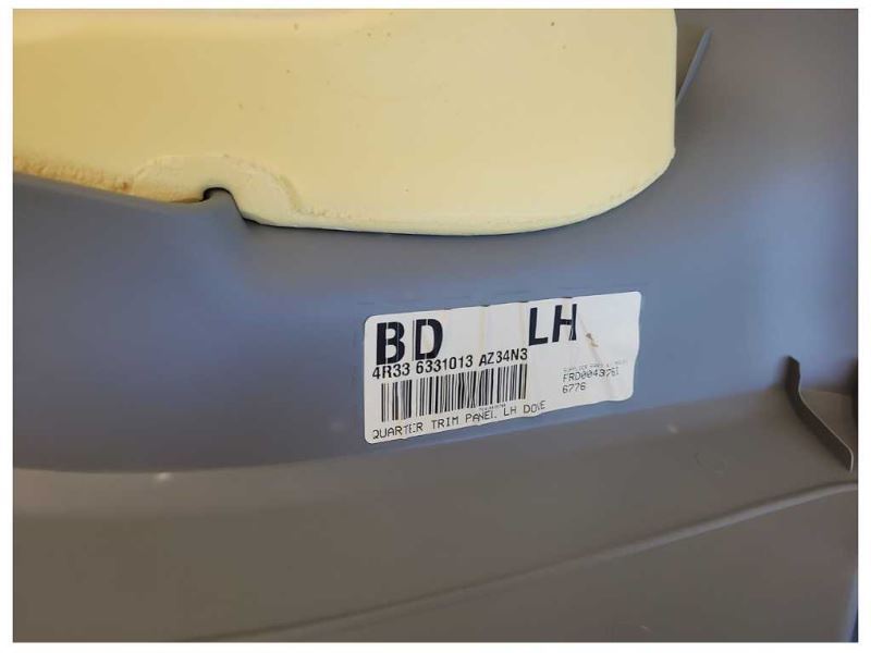 2005-2009 Ford Mustang GT Driver LH Coupe Rear Quarter Plastic Gray 2621 - The Parts Farm