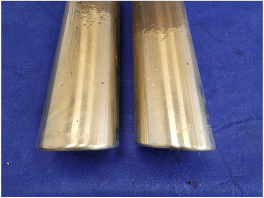 2005-2009 Ford Mustang GT 4.6L Pair Silverline Exhaust Tips Rolled *Read 2870