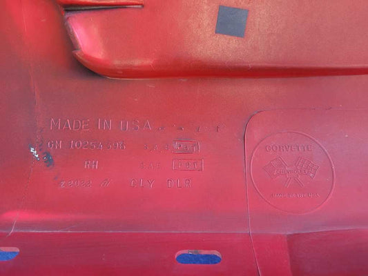 1996 Chevrolet Corvette 5.7L Passenger Front Side Gill Scoop Paint Red 2550