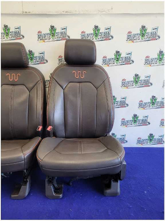 2017 Ford F150 Pickup Truck King Ranch Seats Leather Crew Heat Cool Brown 2680