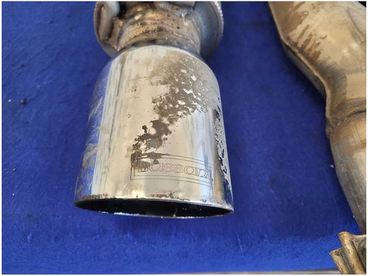 2015-2017 Ford Mustang GT S550 Bassani Cat Back Exhaust Muffler Tip *Read* 2781