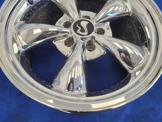 1994-1998 Ford Mustang GT Cobra Set Wheels 17x9 Spoke Chrome Peeling 2678