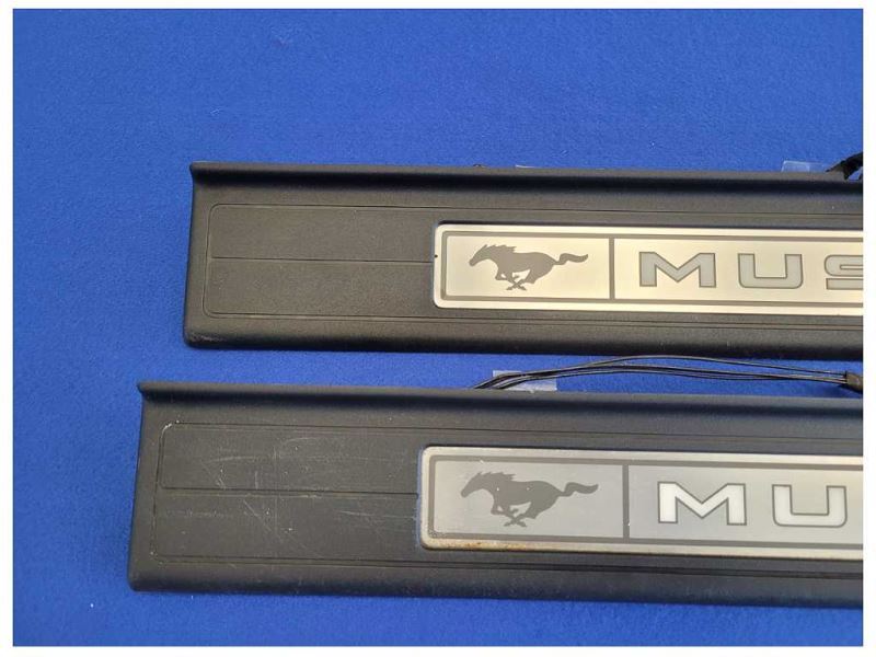 2015-2023 Ford Mustang GT S550 Pair Door Sill Plates Lighted Scuff 2610 - The Parts Farm