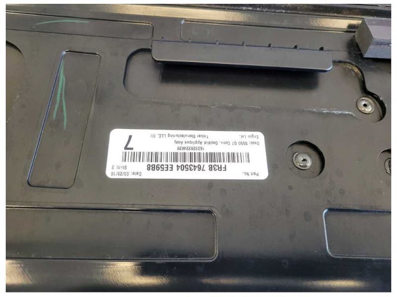 2015-2017 Ford Mustang GT S550 Convertible Finish Panel Rear Camera 2610 - The Parts Farm