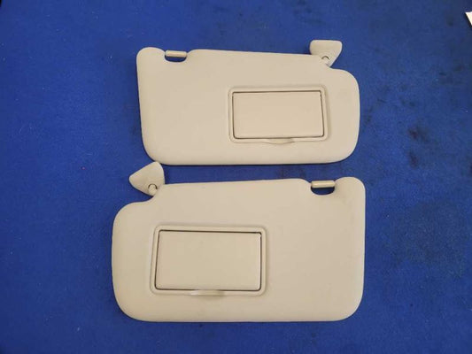 2011-2012 Nissan Leaf Pair Front Sun Visors Shade Mirror Upper Windshield 1856 - The Parts Farm