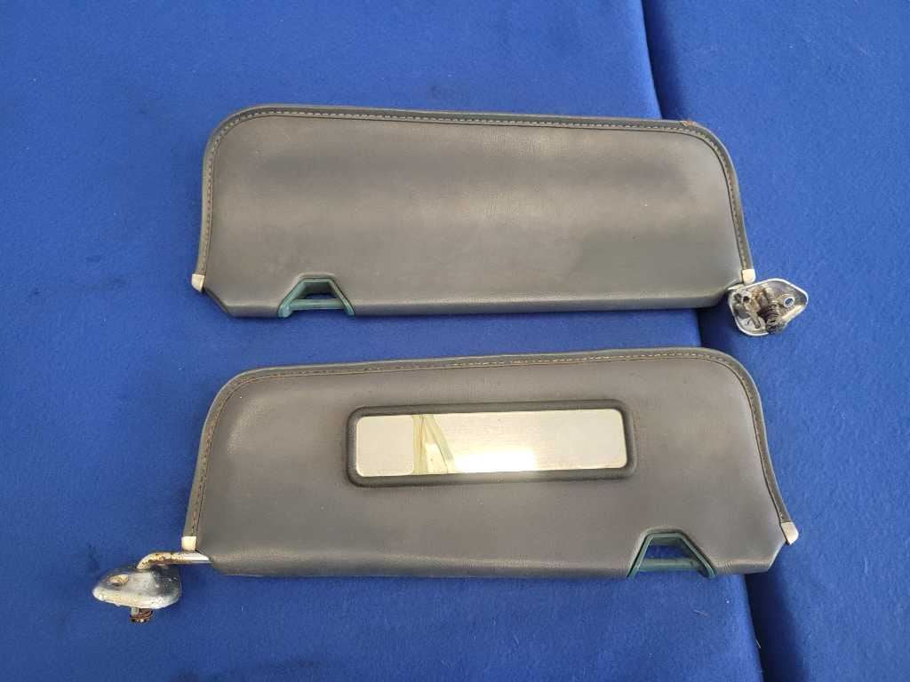 1990 Ford Mustang ASC Mclaren Convertible Front Sun Visors Shade *Crack* 2603 - The Parts Farm