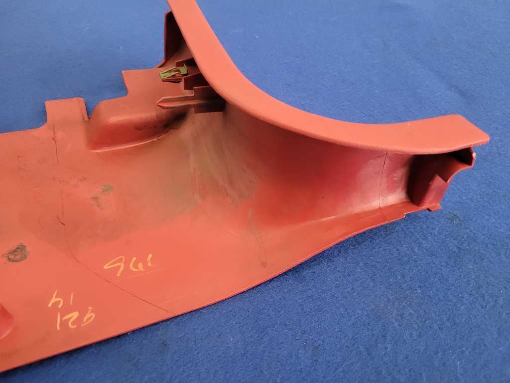 1994-1998 Ford Mustang GT Cobra Driver Left LH Lower Kick Panel Trim Red 2631 - The Parts Farm