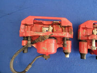 1994-1995 Ford Mustang GT 5.0L Pair Front Brake Calipers Pads Paint Red 2614 - The Parts Farm