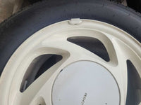 1990 Ford Mustang ASC Mclaren Convertible Set Wheels 15x7 White Paint Tire 2603 - The Parts Farm