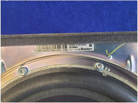 2011-2015 Chevrolet Camaro SS Convertible Rear Subwoofer Speaker 2784