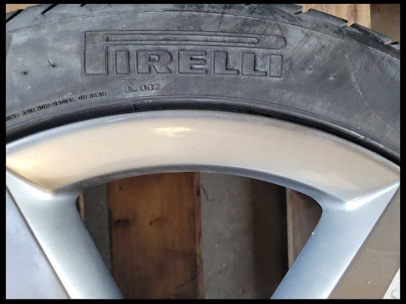 2010-2015 Chevrolet Camaro SS Rear Wheel 20x9 Rear 5 Spoke Silver Paint Tire - The Parts Farm