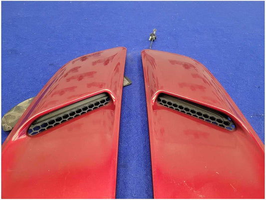 2015-2017 Ford Mustang GT S550 Pair Front Lighted Hood Vents Paint RR 2758