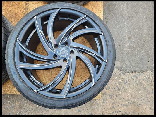 2015-2021 Ford Mustang S550 Lexani Twister Wheels 20x8.5 20x10 Black Rash