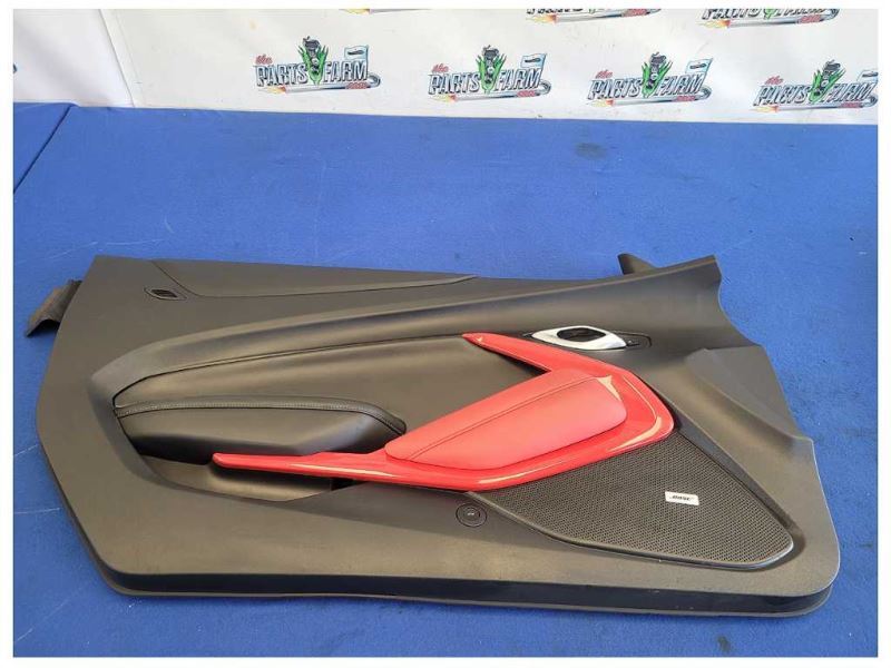 2019-2024 Chevrolet Camaro SS Coupe Pair Door Panels Card Red Black 2628 - The Parts Farm