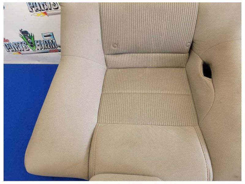2011-2014 Ford Mustang GT Rear Coupe Seats Cloth Beige Back 2605 - The Parts Farm