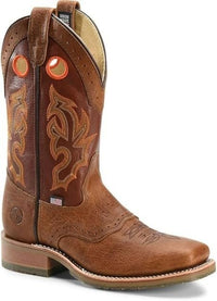 DOUBLE - H Mickey Steel Toe Men's Western Boots - Durable Leather, Slip - Resistant - The Parts Farm