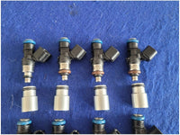 Set of 8 ID1050xds Injectors with Spacers 2012 Ford Mustang GT500 Fuel Gas 2812 - The Parts Farm