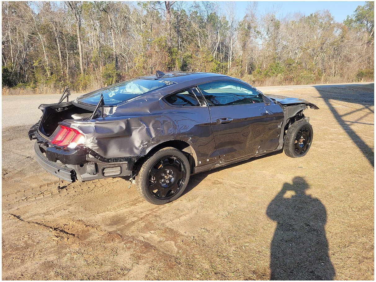Stock 2798. 2022 Ford Mustang GT Saleen 33 Coupe Roller Salvage Title Passenger Damage - The Parts Farm